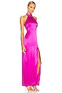 view 2 of 4 Ramina Halter Neck Gown in Ruby