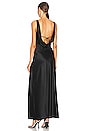 view 4 of 4 Alfina Double Cowl Gown in Black