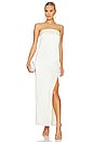 view 1 of 3 Axelie Strapless Tube Gown in Pearl