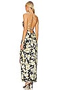 view 3 of 4 Baro Ruched Bust Open Back Gown in Helmsley Print