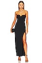 view 1 of 3 Pernille Bustier Gown W/ Slit in Black
