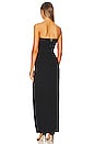 view 3 of 3 Pernille Bustier Gown W/ Slit in Black