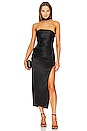 view 1 of 3 Blane Reverse Halter Midi Dress in Black