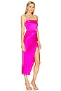 view 2 of 4 Skyler Draped Midi Dress in Electric Pink
