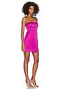 view 2 of 3 Lomy Bandeau Cutout Mini Dress in Electric Pink
