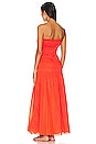 view 3 of 3 Kalli Strapless Smocked Maxi Dress in Fire