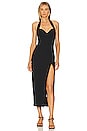 view 1 of 3 Nabine Halter Midi Dress in Black
