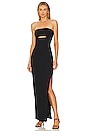 view 1 of 3 Pasha Strapless Tube Gown With Cutout in Black