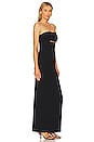 view 2 of 3 Pasha Strapless Tube Gown With Cutout in Black