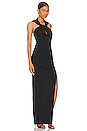 view 2 of 4 Charmaine Hooded Gown in Black