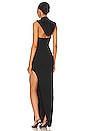 view 3 of 4 Charmaine Hooded Gown in Black
