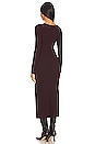 view 3 of 4 Ginerva Double Rings Knit Midi Dress in Dark Plum
