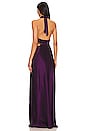 view 4 of 4 Kylie Lace Cutout Gown in Boysenberry