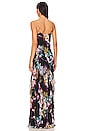view 3 of 3 Kamila Ruffle Cowl Gown in Antique Floral Black