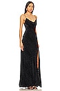 view 2 of 3 Ariel Asym Cowl Gown in Black