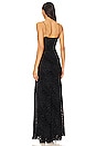 view 3 of 3 Ariel Asym Cowl Gown in Black