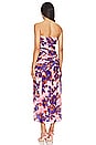 view 3 of 3 Morgan Strapless Seamed Midi Dress in Rose Blur Floral