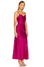view 2 of 3 x REVOLVE Simone Cowl Neck Gown in Magenta