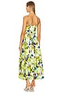 view 3 of 3 Mireille Belted Midi Dress in Limeade Blur Print