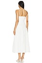 view 3 of 3 Salem Drop Waist Broomstick Midi Dress in White