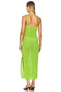 view 3 of 3 Elora Twist Front Midi Dress in Lime