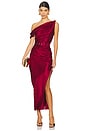 view 1 of 3 Halle Off The Shoulder Dress in Bordeaux