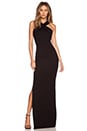 view 1 of 3 Ponte Cross Front Gown in Black