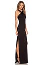 view 2 of 3 Ponte Cross Front Gown in Black