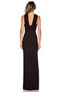view 3 of 3 Ponte Cross Front Gown in Black