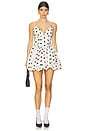 view 1 of 3 x REVOLVE Apaline Mini Dress in Ivory Black Polka Dot