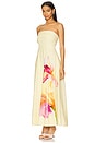 view 3 of 4 Melody Corset Midi Dress in Lenia Butter Floral