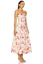 view 2 of 3 Despina Bubble Midi Dress in Luna Ivory Wildflower