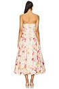 view 3 of 3 Despina Bubble Midi Dress in Luna Ivory Wildflower