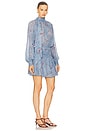view 2 of 3 Cecile Dress in Blue Smoke Wisteria Floral