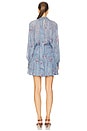 view 3 of 3 Cecile Dress in Blue Smoke Wisteria Floral