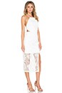 view 2 of 3 Fleur Lace Criss Cross Back Dress in White