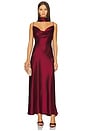 view 2 of 4 Geneva Sleeveless Cowl Neck Gown With Side Slit in Plum