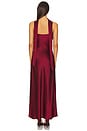 view 4 of 4 Geneva Sleeveless Cowl Neck Gown With Side Slit in Plum
