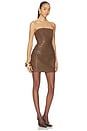 view 2 of 4 Rina Strapless Mini Dress in Cacao