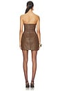 view 3 of 4 Rina Strapless Mini Dress in Cacao