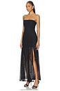 view 2 of 3 Kairo Strapless Lace Maxi Dress in Black