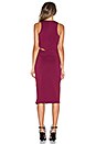 view 3 of 3 Ponti Curve Splice Dress in Burgundy