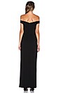 view 3 of 3 Ponti Shoulder Band Gown in Black