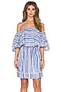 view 1 of 4 Frill Mini Dress in Washed Stripe