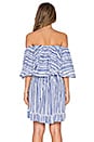 view 3 of 4 Frill Mini Dress in Washed Stripe