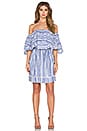 view 4 of 4 Frill Mini Dress in Washed Stripe