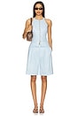 view 5 of 6 Belinda Wide Leg Short in Sky