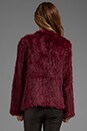 view 3 of 4 Knitted Fur Jacket in Plum
