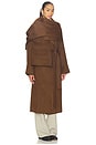 view 4 of 5 Candice Scarf Double Wool Long Coat in Cacao