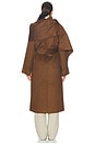 view 5 of 5 Candice Scarf Double Wool Long Coat in Cacao